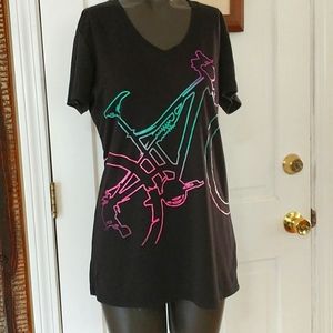 Nishiki Bike T-Shirt Size Med Soft Neon